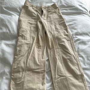Men's Casual Cargo Pants in Beige